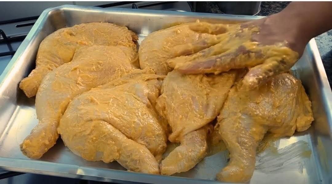 Coxas de Frango Assadas na Maionese