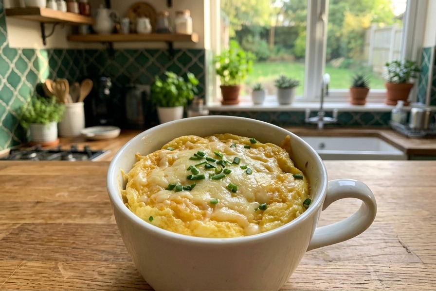 Omelete de Micro-ondas em 5 Minutos