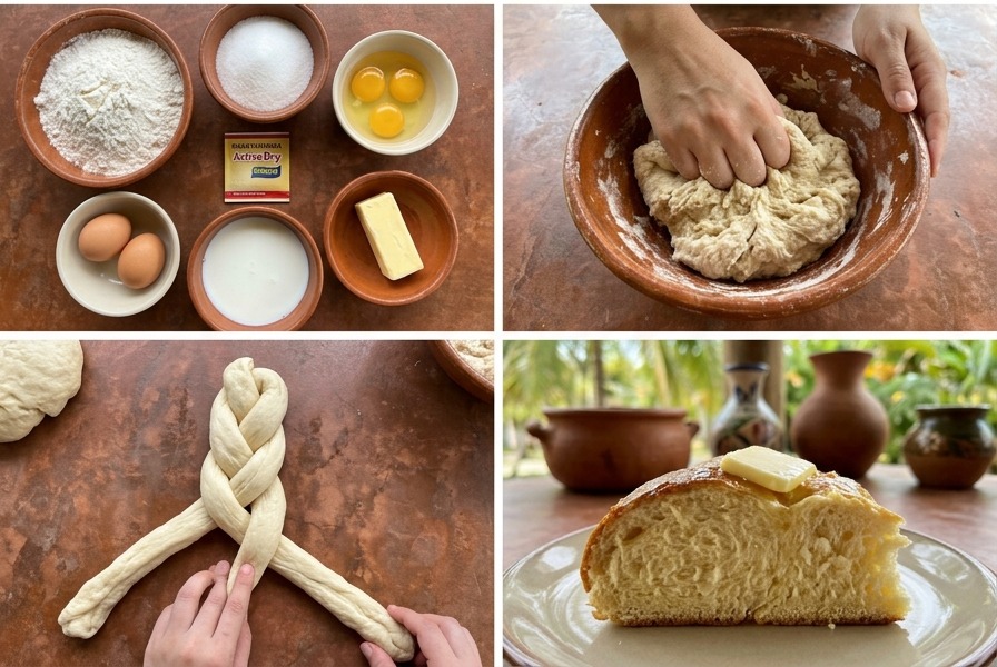 Pão Doce Trançado