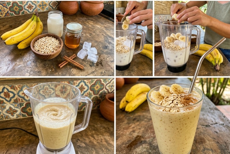Vitamina de Banana com Aveia